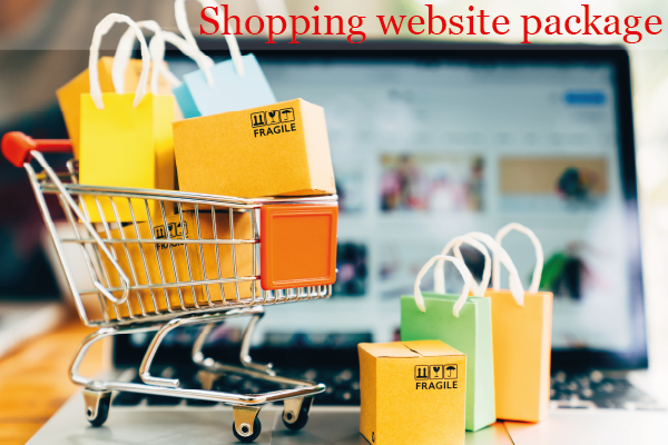 Shopping website package by Catchy web design