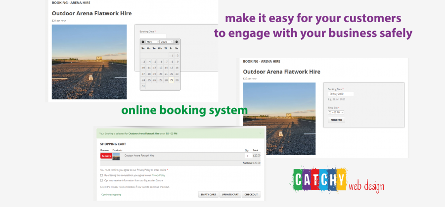 website booking system by Catchy web design in Warrington